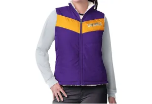 Minnesota Vikings Women's Reversible Game Rule Vest In Purple