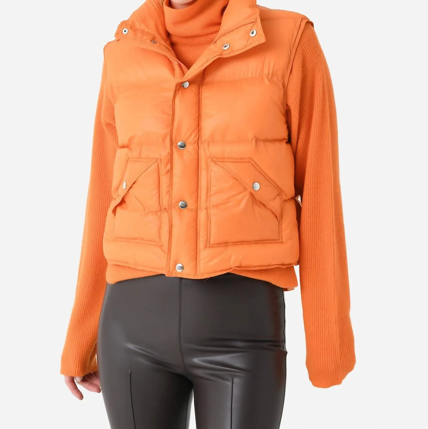 Montblanc Vest In Tangerine