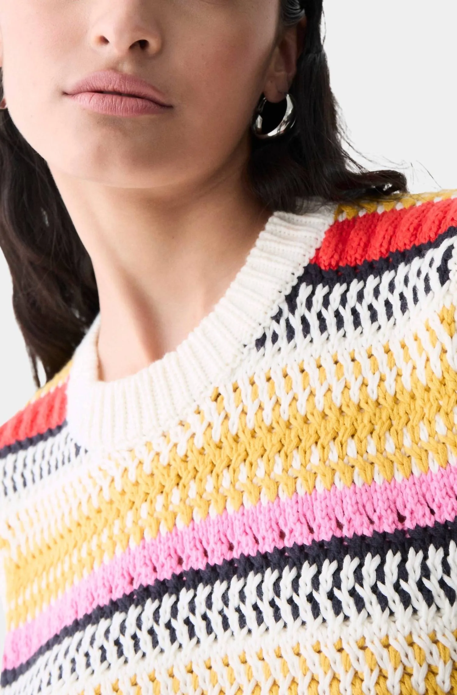 Moura Knit Vest In Multicolor