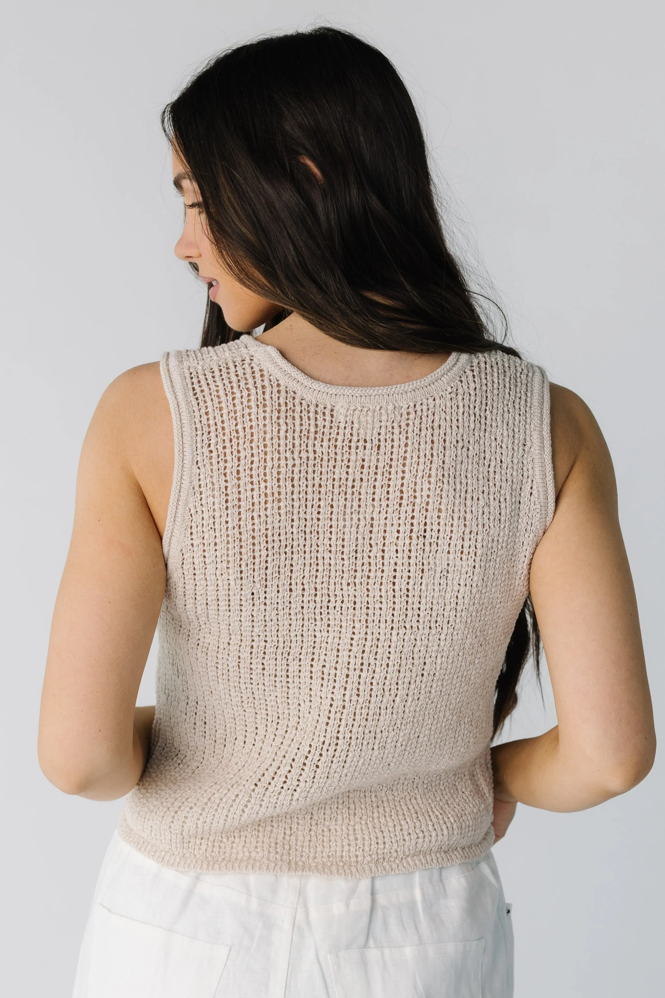 Natural Crochet Vest