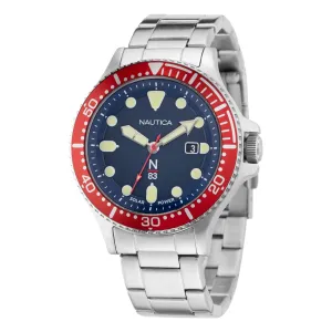 Nautica Men's Cocoa Beach Solar-Powered Recycled Stainless Steel 3-Hand Watch Multi Nautica