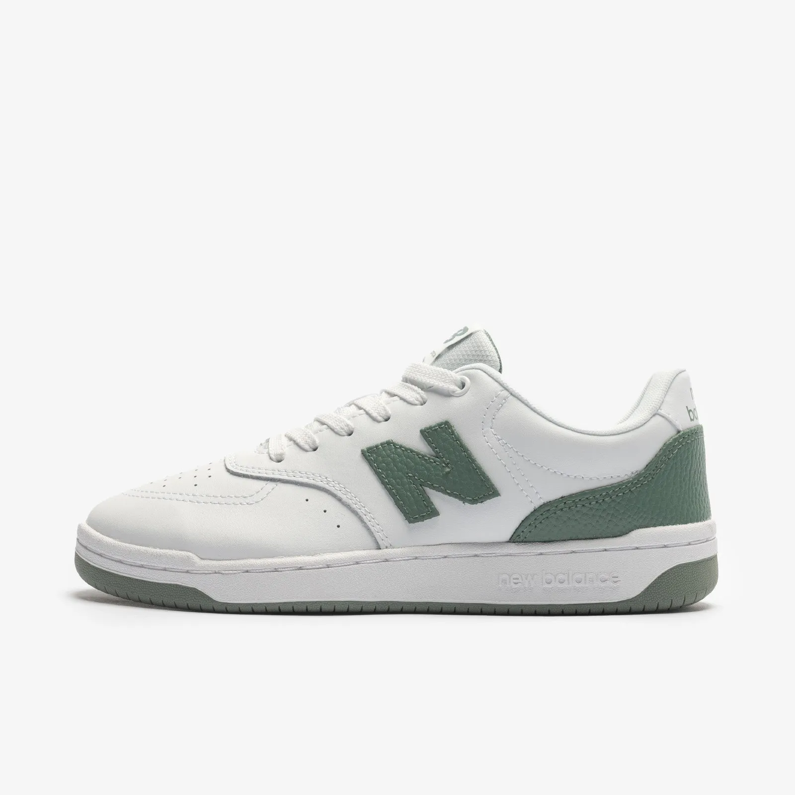 NEW BALANCE MEN'S BB80 GREEN/WHITE SNEAKER SHOES