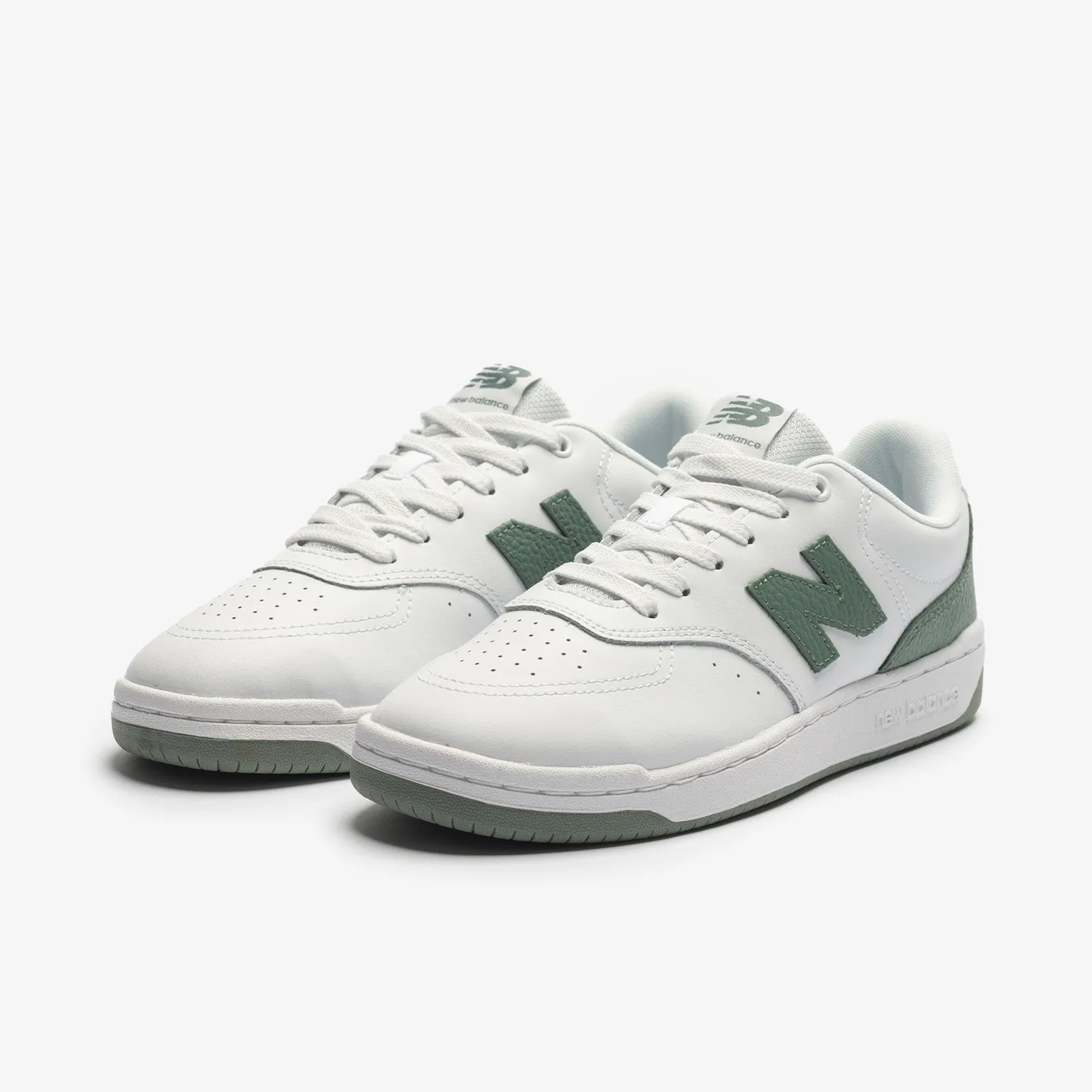 NEW BALANCE MEN'S BB80 GREEN/WHITE SNEAKER SHOES