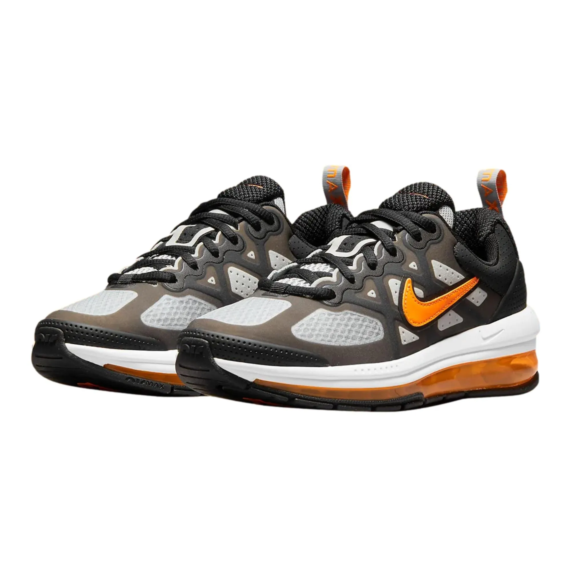 Nike Air Max Genome Black/Total Orange-Grey Fog  CZ4652-002 Grade-School