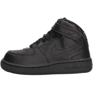 Nike Force 1 Mid Black/Black  314197-004 Toddler
