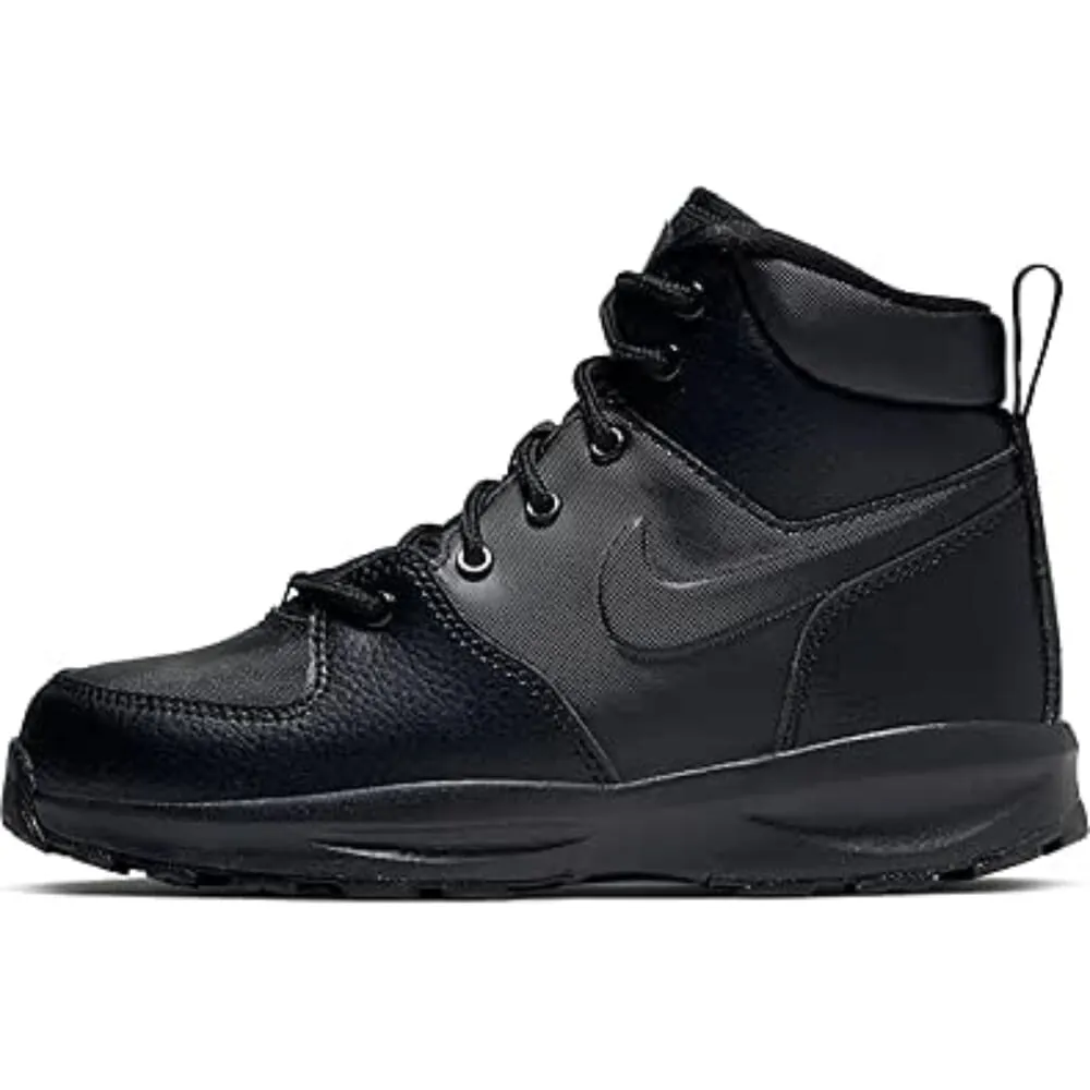 Nike Manoa Leather Black/Black-Black  BQ5373-001 Pre-School