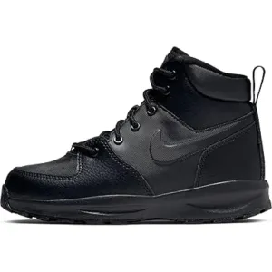 Nike Manoa Leather Black/Black-Black  BQ5373-001 Pre-School