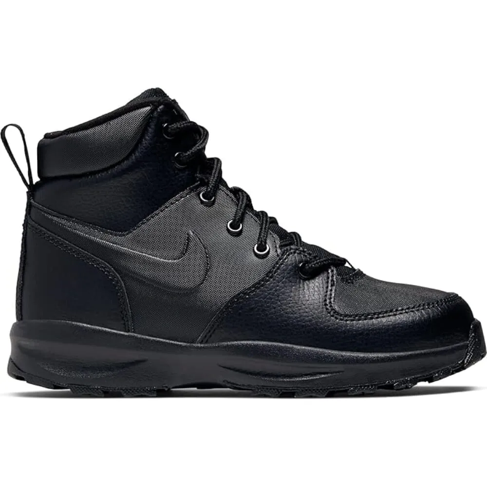 Nike Manoa Leather Black/Black-Black  BQ5373-001 Pre-School