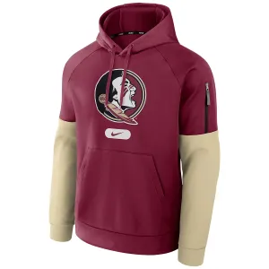 Nike Men's Seminole Logo Fitness Hood - Garnet/Gold