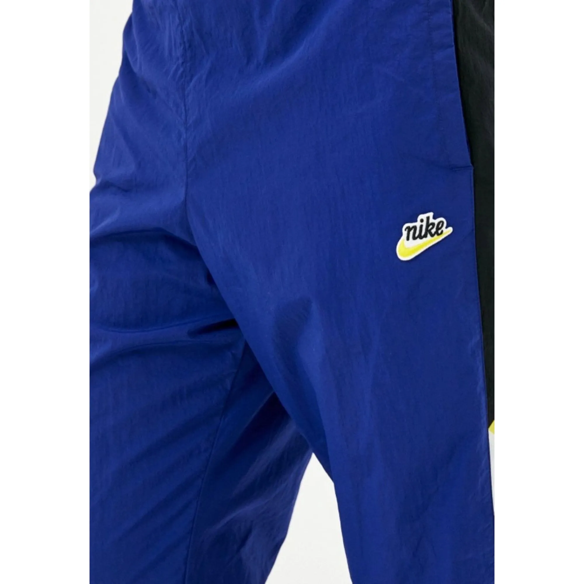 Nike Sportswear Heritage Windrunner Pants Blue/Yellow  CJ5484-455 Men's