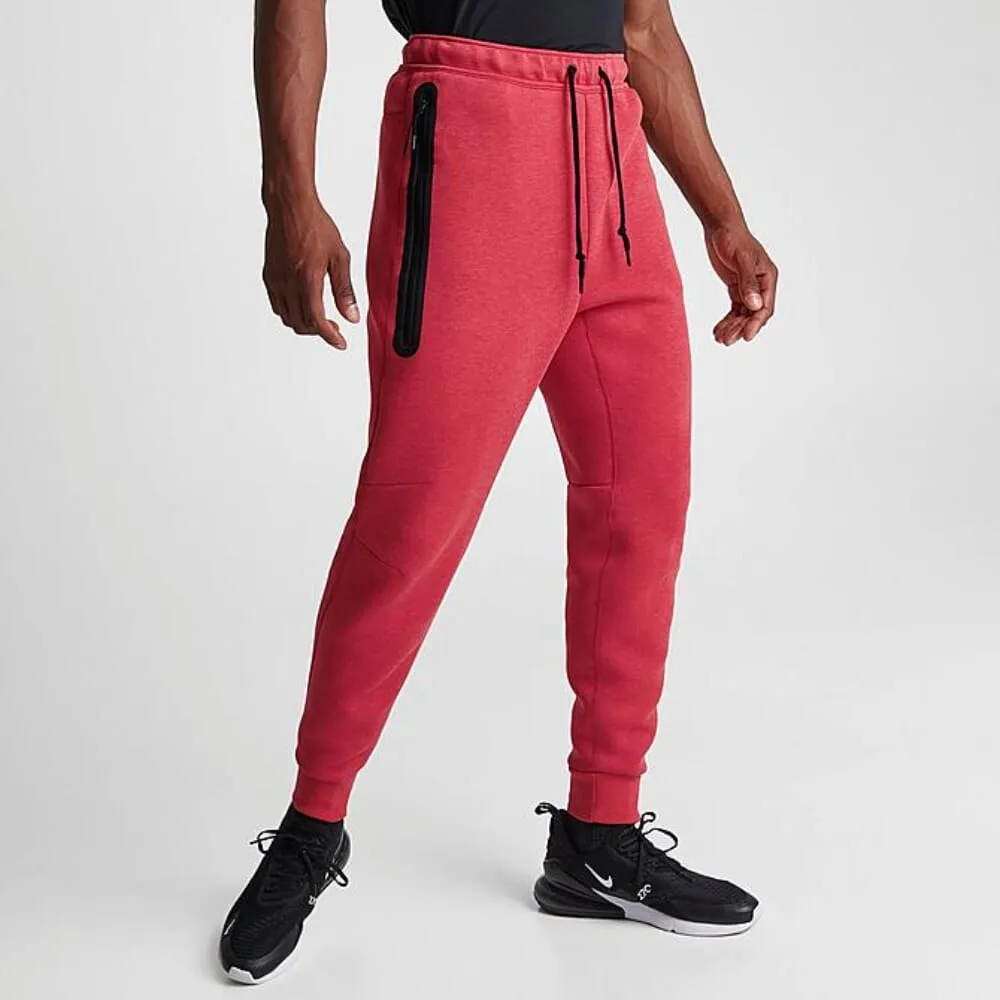 Nike Sportswear Tech Fleece Jogger Pants Red/Black  FB8002-672 Men's