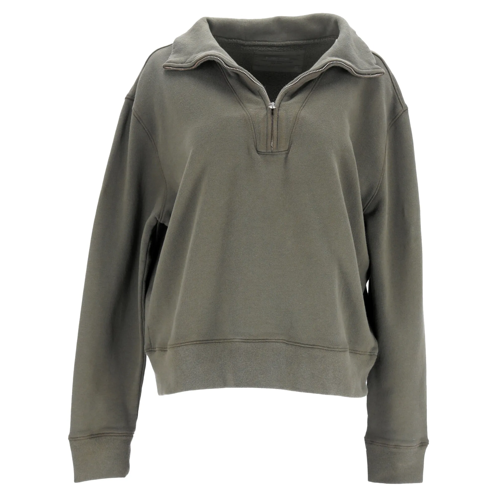 Nili Lotan Bentley Half Zip Sweatshirt and Pants in Green Cotton