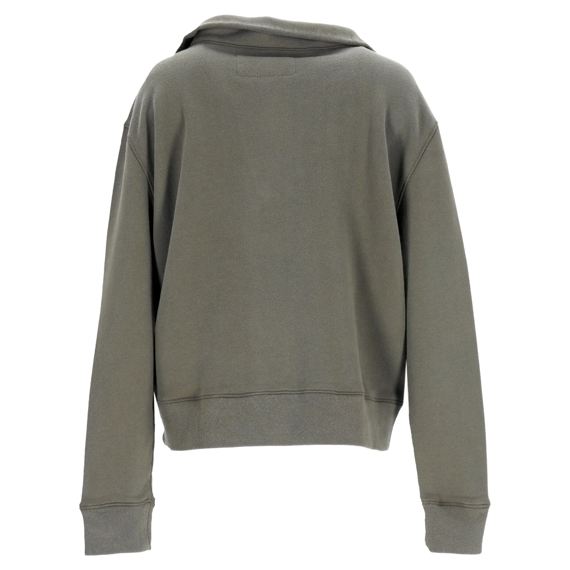 Nili Lotan Bentley Half Zip Sweatshirt and Pants in Green Cotton