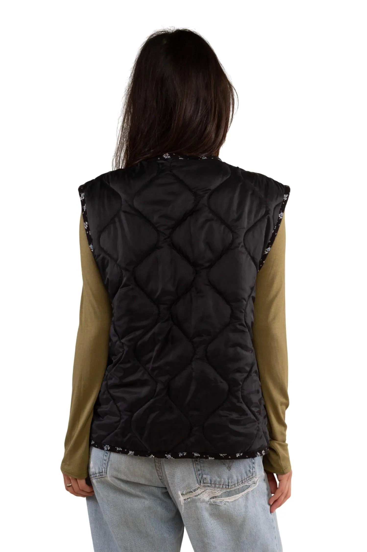 Nubi Quilted Vest In Black