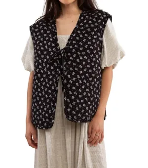 Nubi Quilted Vest In Black