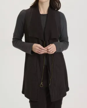 Oldrich Quilted Vest In Black