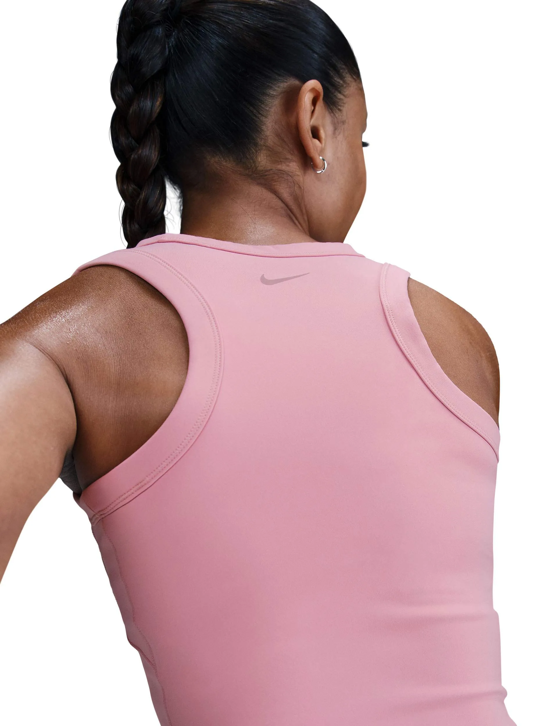 One Fitted Dri-FIT Cropped Tank Top - Elemental Pink/Black