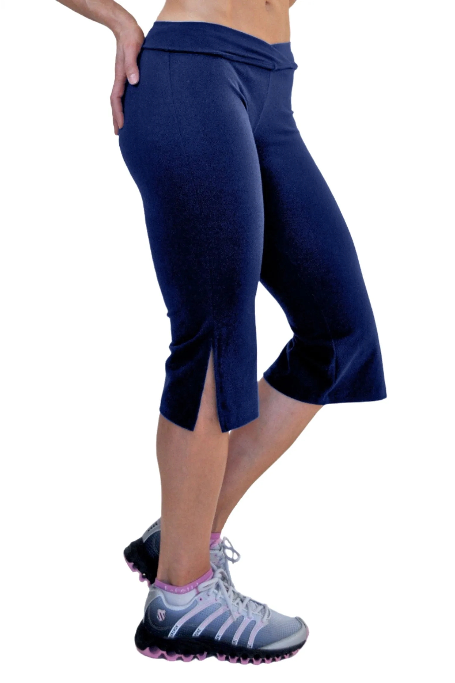 One Step Ahead Brushed Supplex Loose V-Front Capri 295