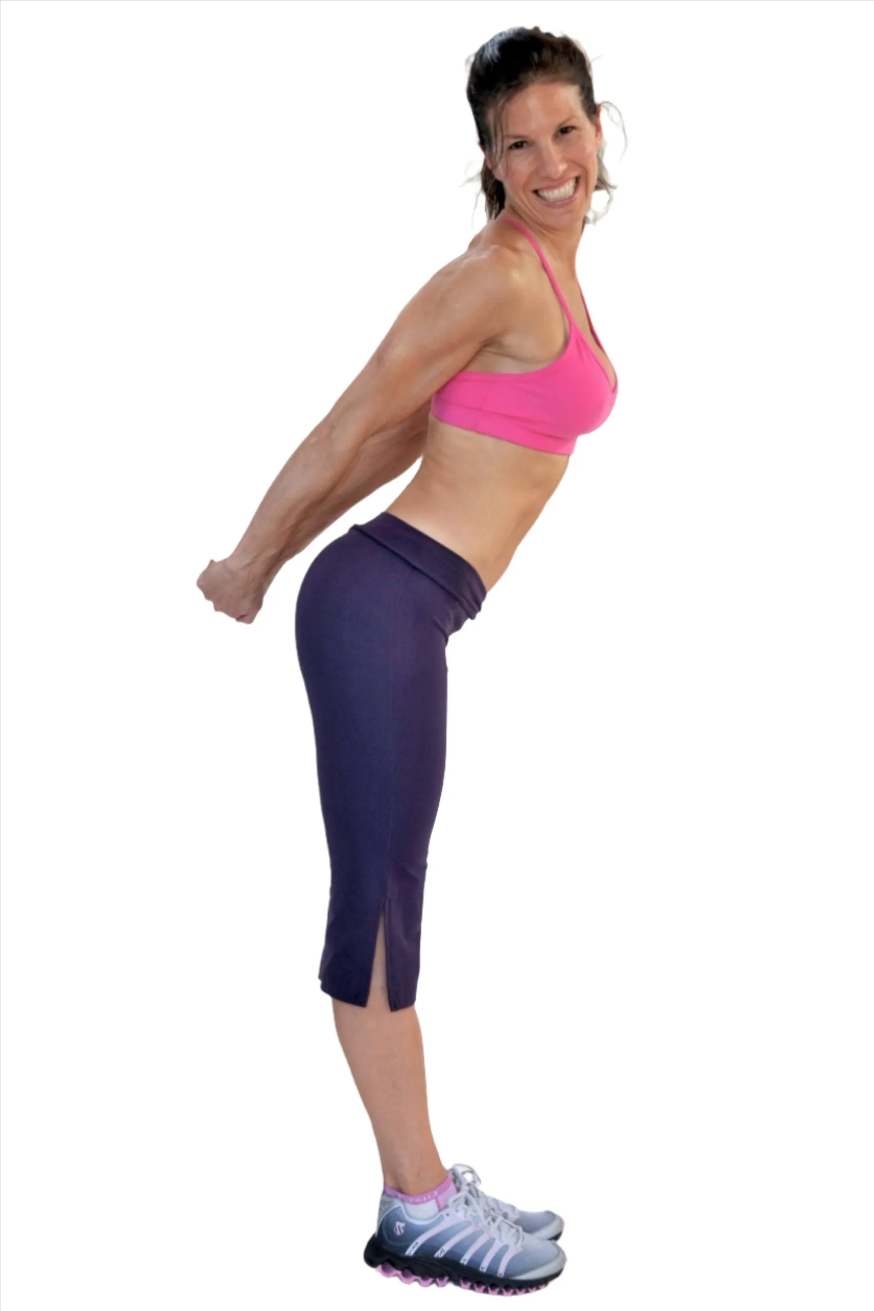 One Step Ahead Brushed Supplex Loose V-Front Capri 295
