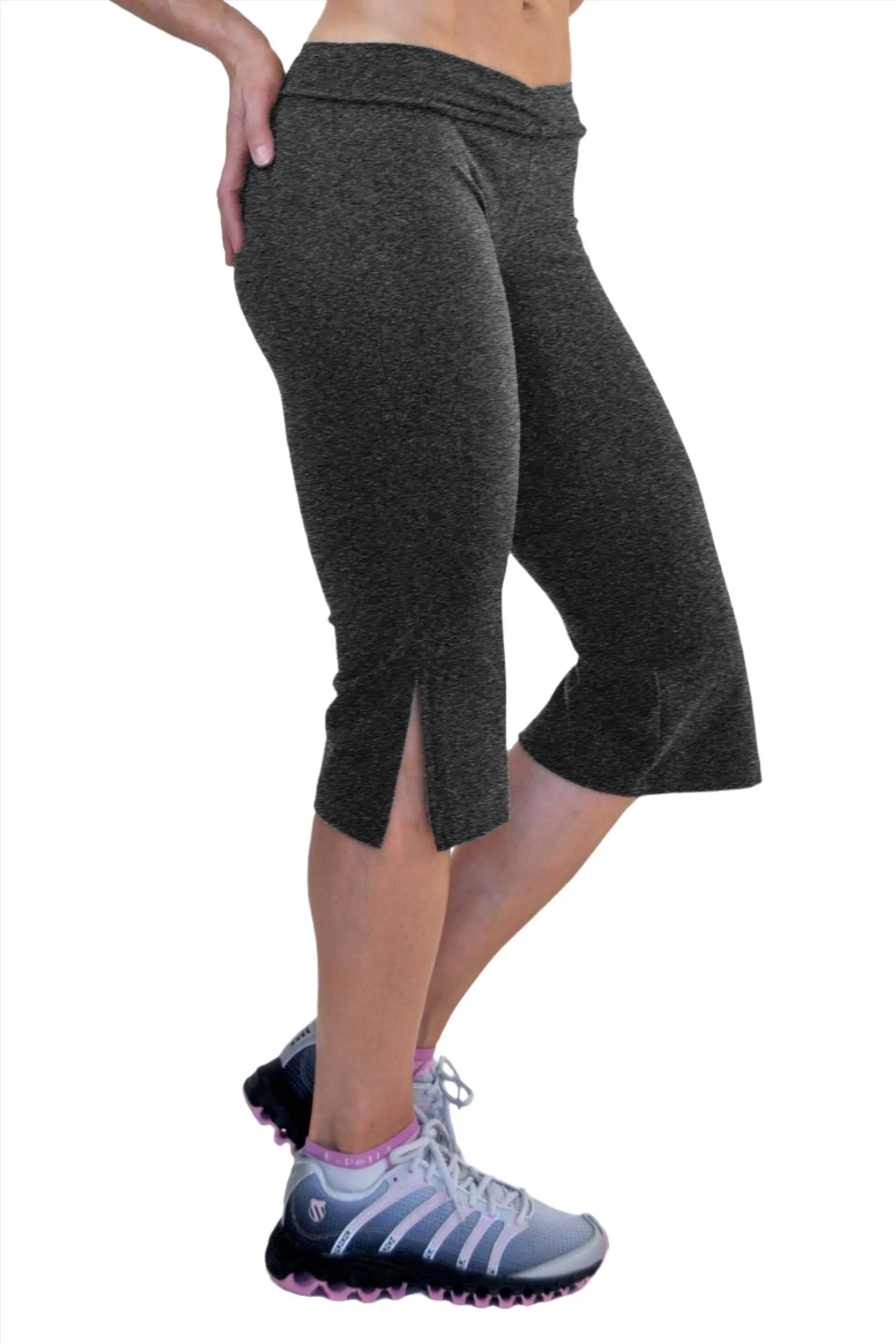 One Step Ahead Brushed Supplex Loose V-Front Capri 295