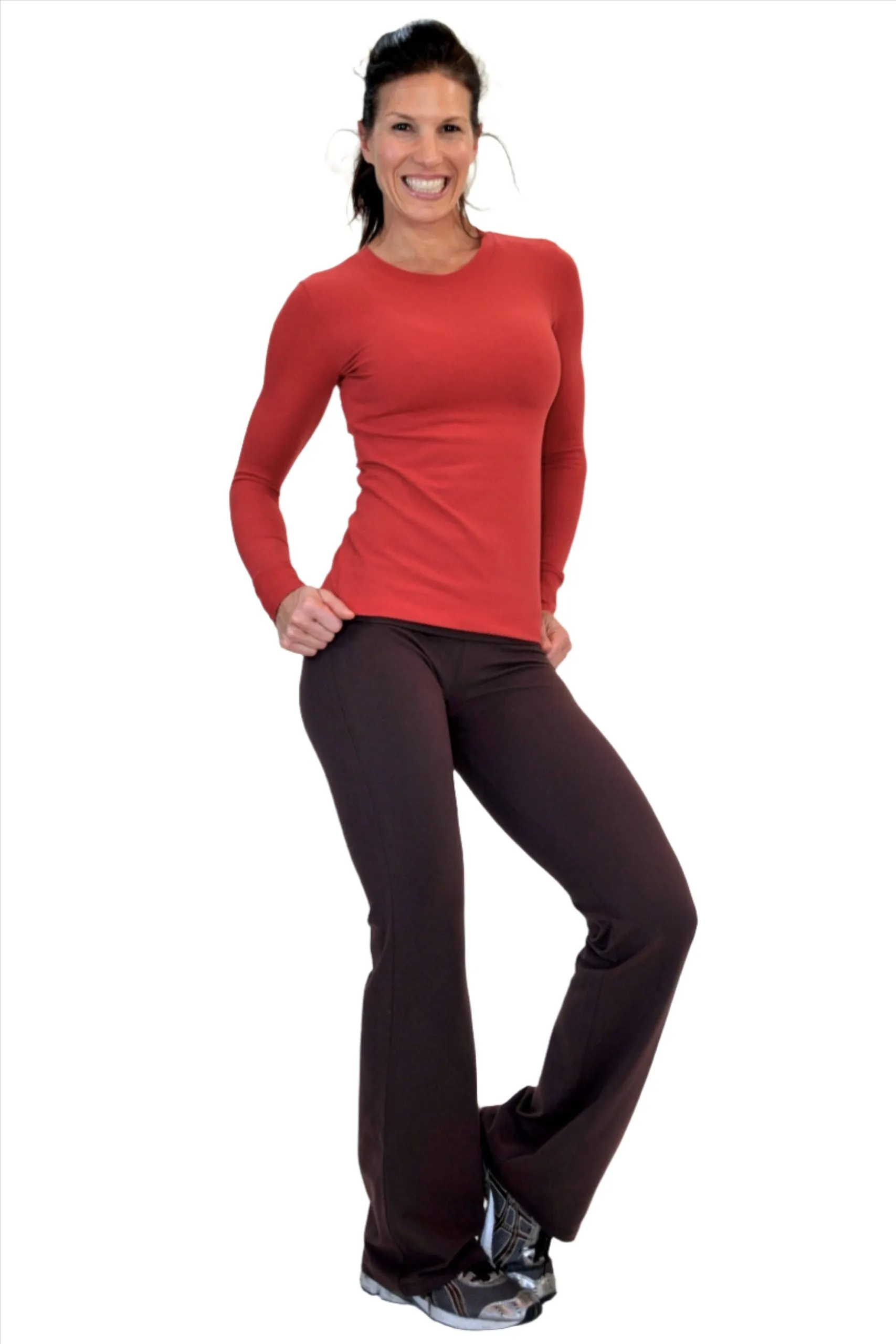 One Step Ahead Brushed Supplex Roll Down Bootcut Pant 20121