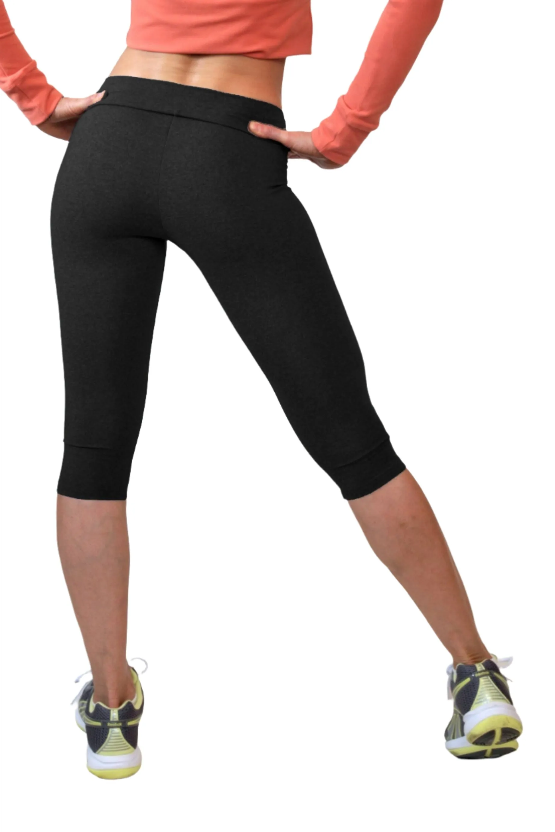 One Step Ahead Brushed Supplex V-Front Fitted Capri 201V