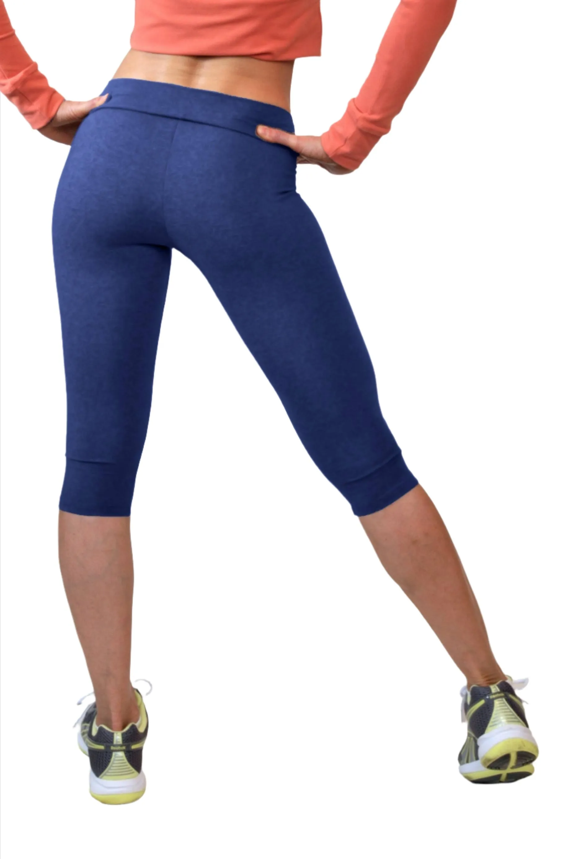 One Step Ahead Brushed Supplex V-Front Fitted Capri 201V