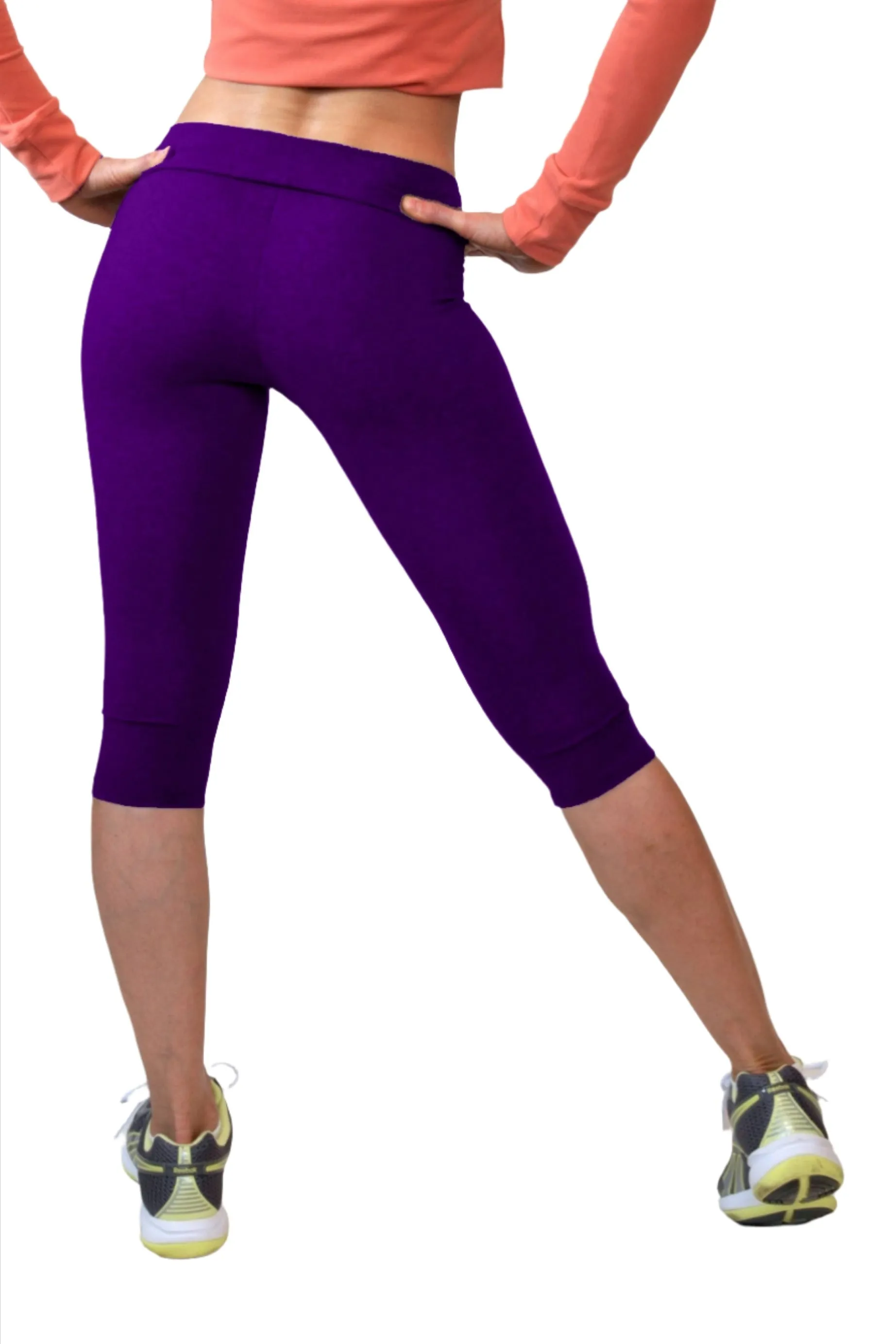 One Step Ahead Brushed Supplex V-Front Fitted Capri 201V