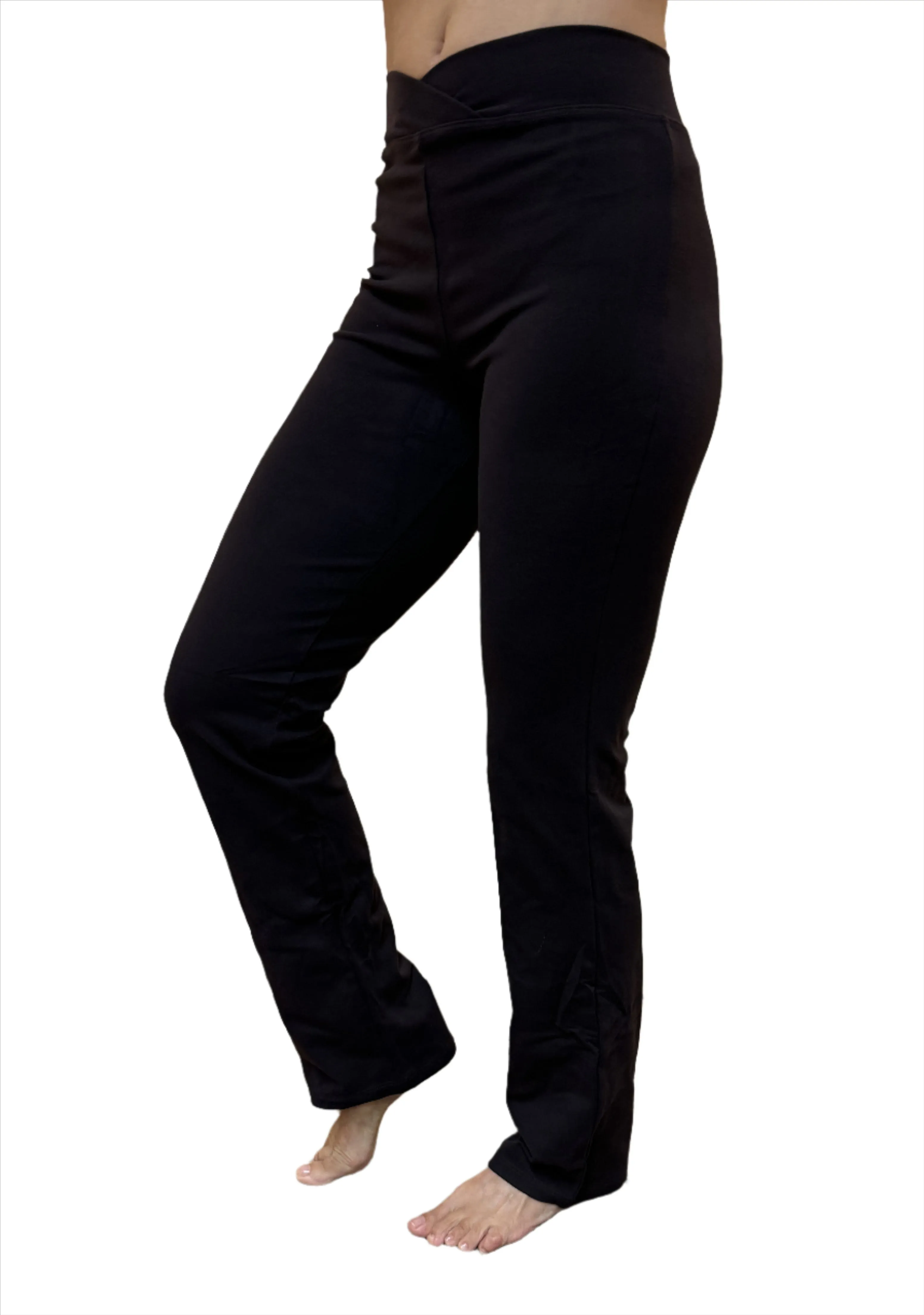 One Step Ahead Brushed Supplex V Front Straight Leg Pant 260