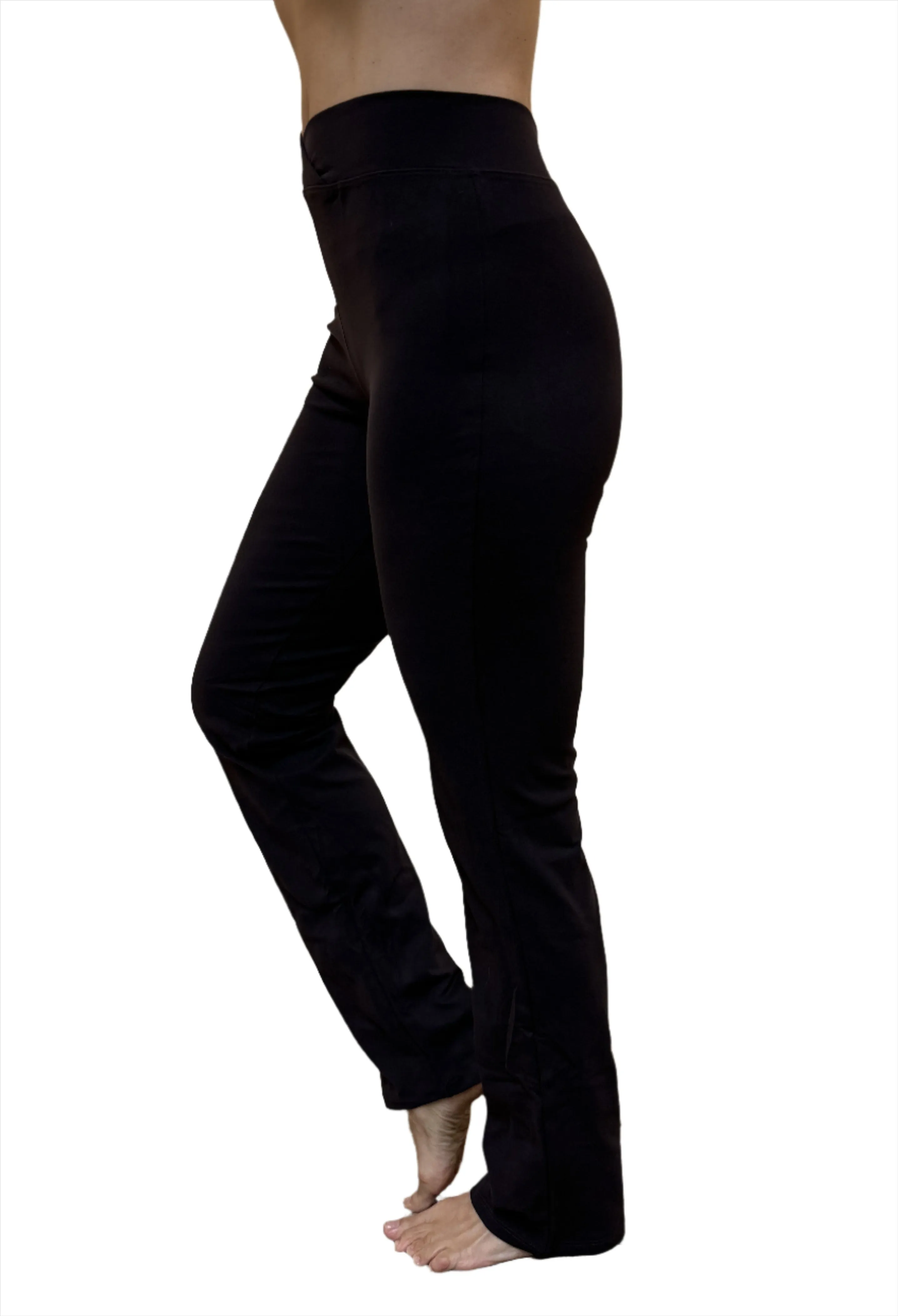 One Step Ahead Brushed Supplex V Front Straight Leg Pant 260