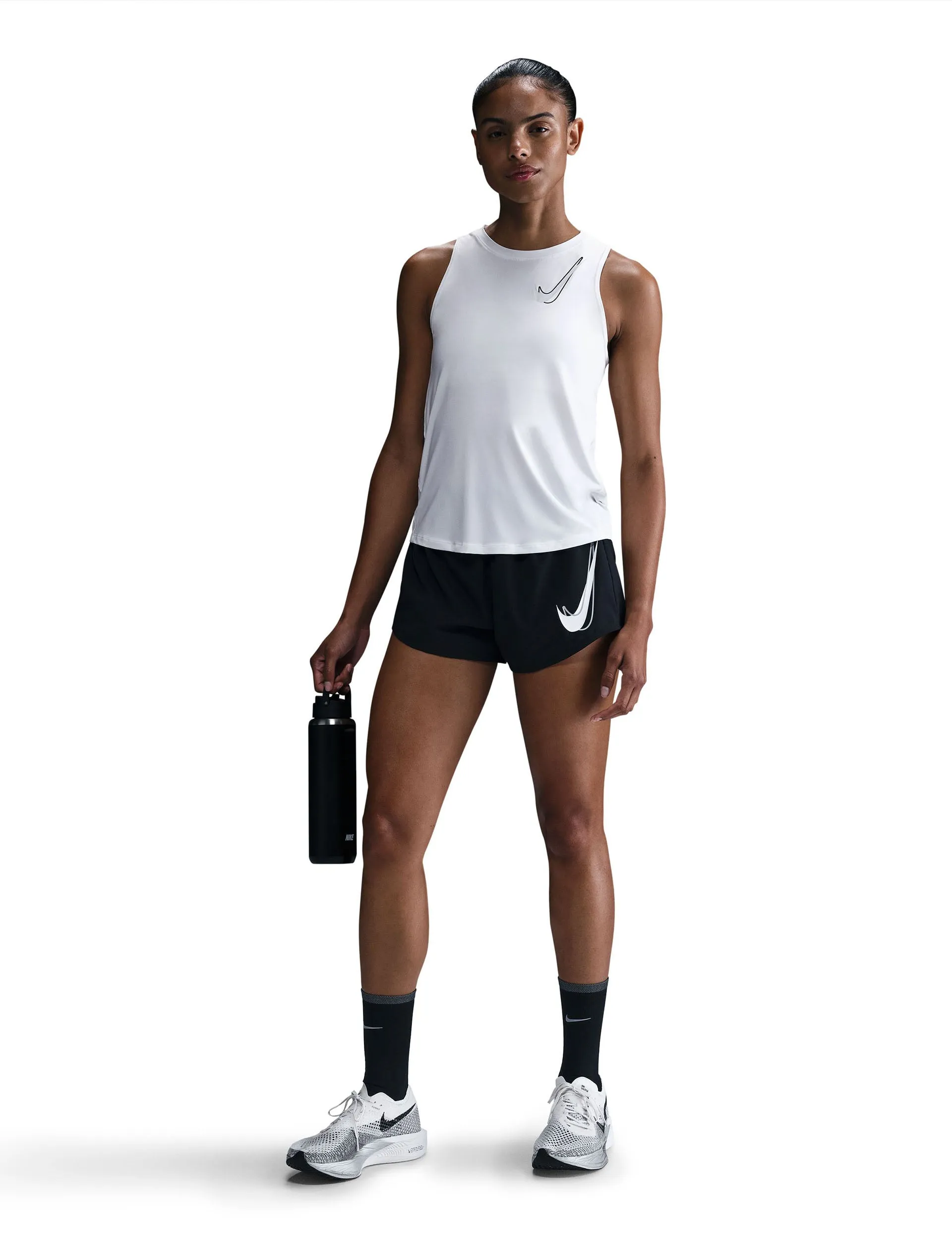 One Swoosh Dri-FIT Running Tank Top - White