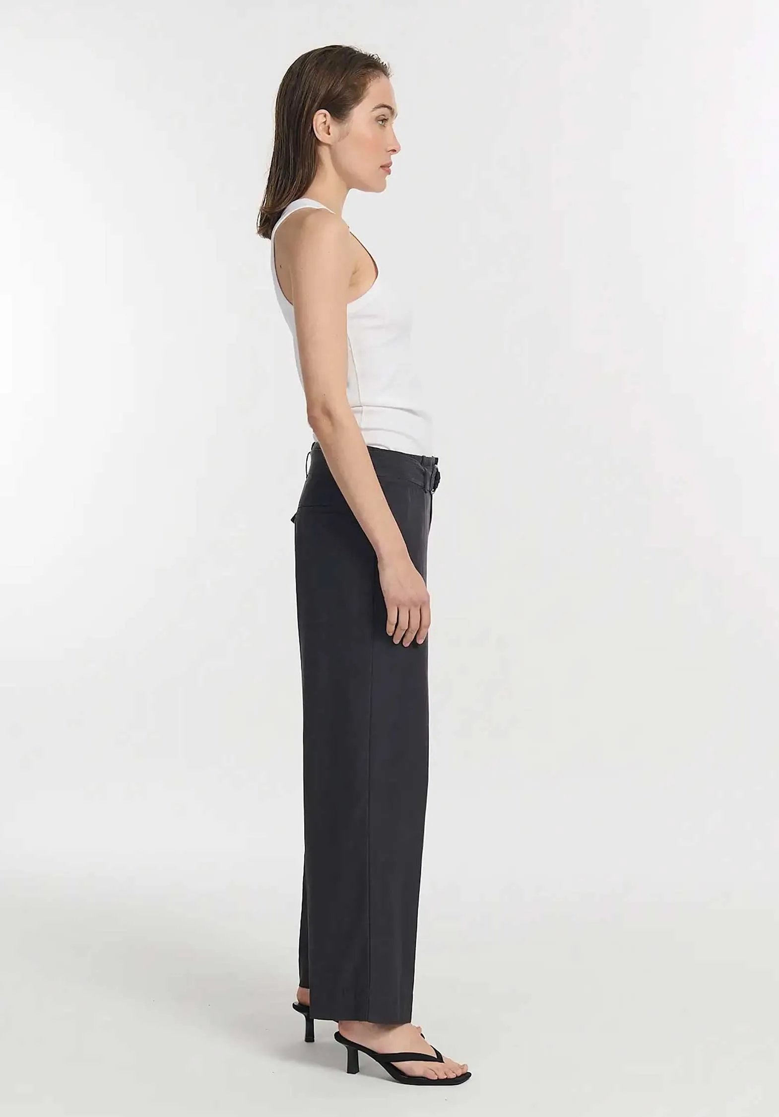 Pants Po1406-251 Pony Canvas Carbone