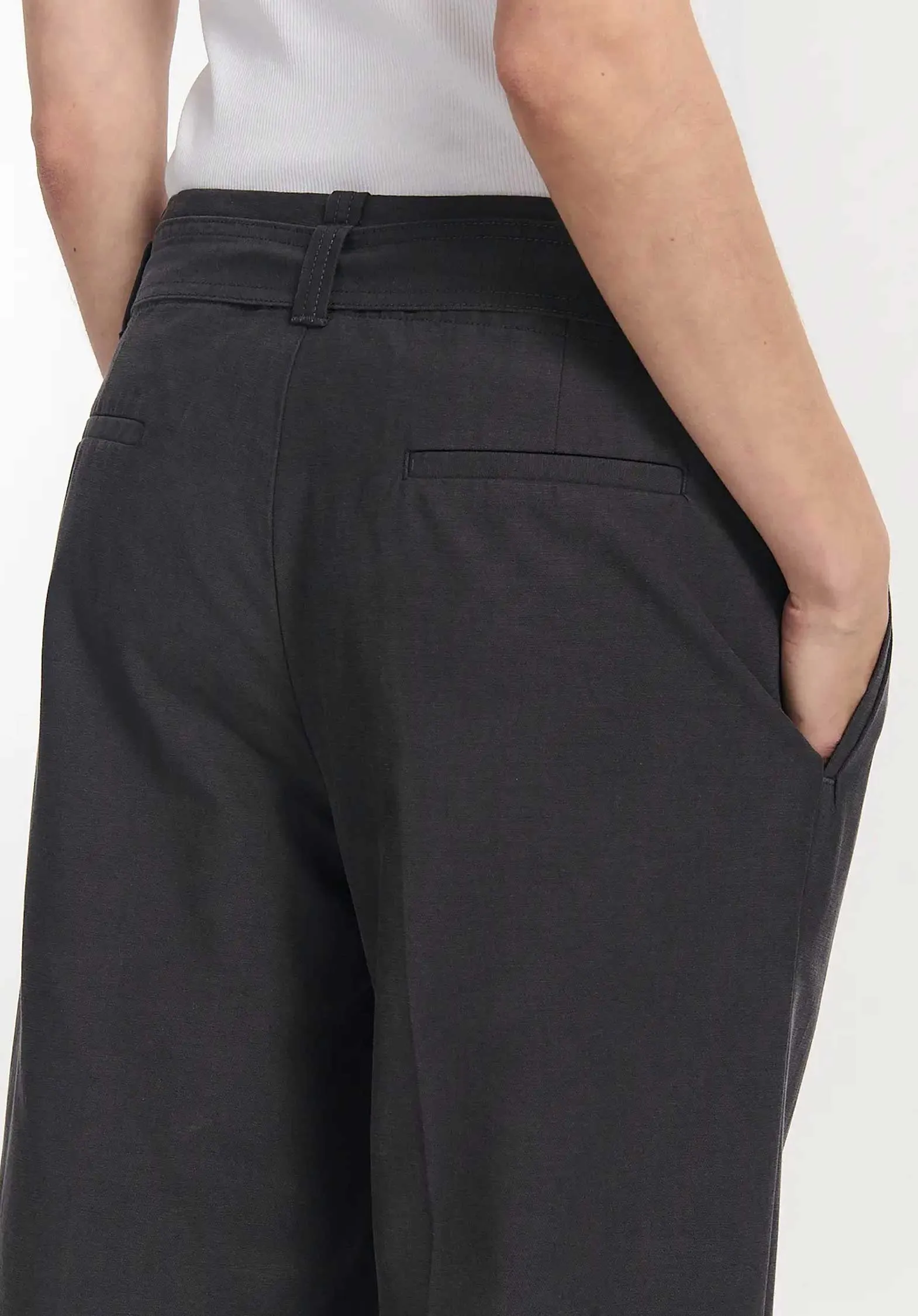 Pants Po1406-251 Pony Canvas Carbone