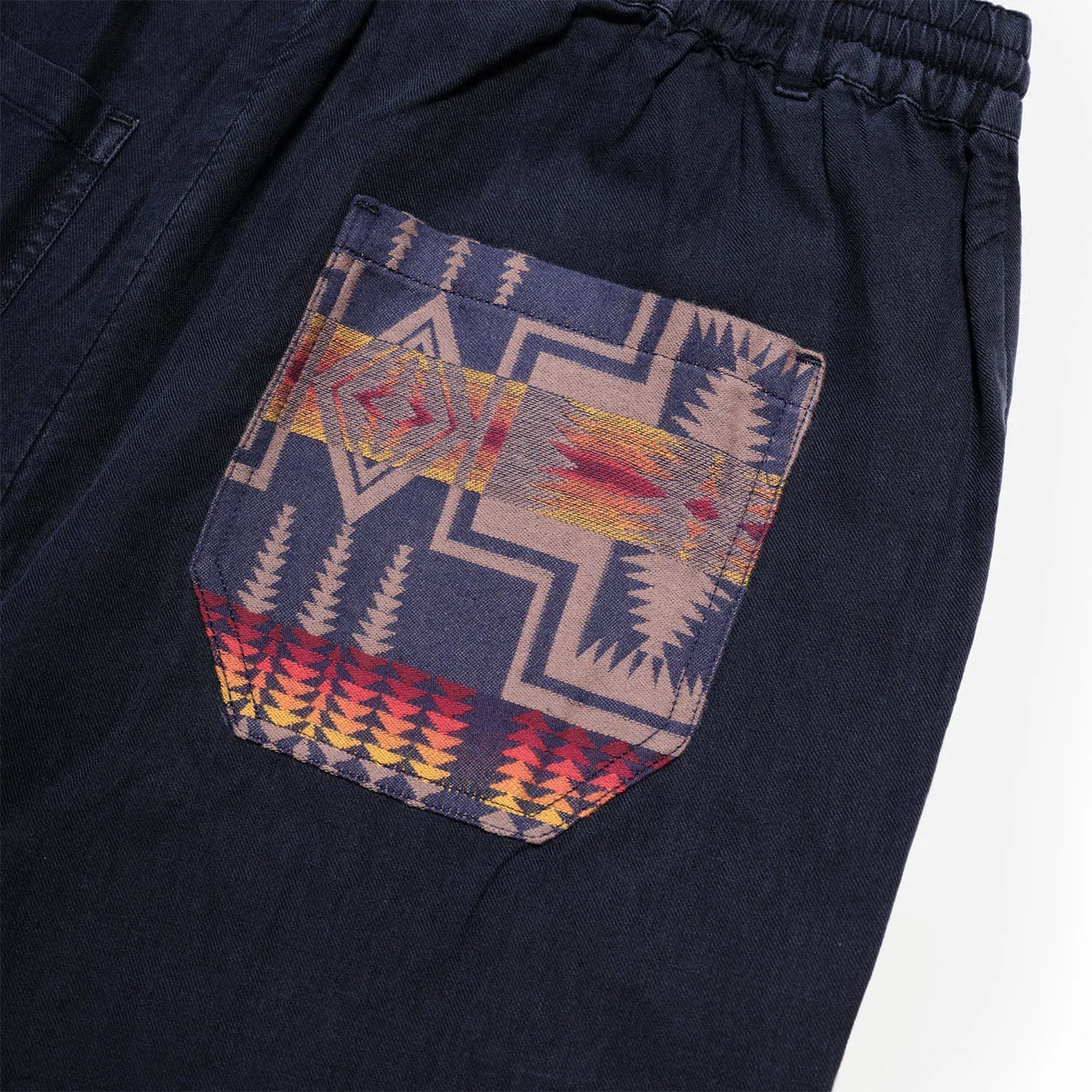 Pendleton Utility Patchwork Pants Navy