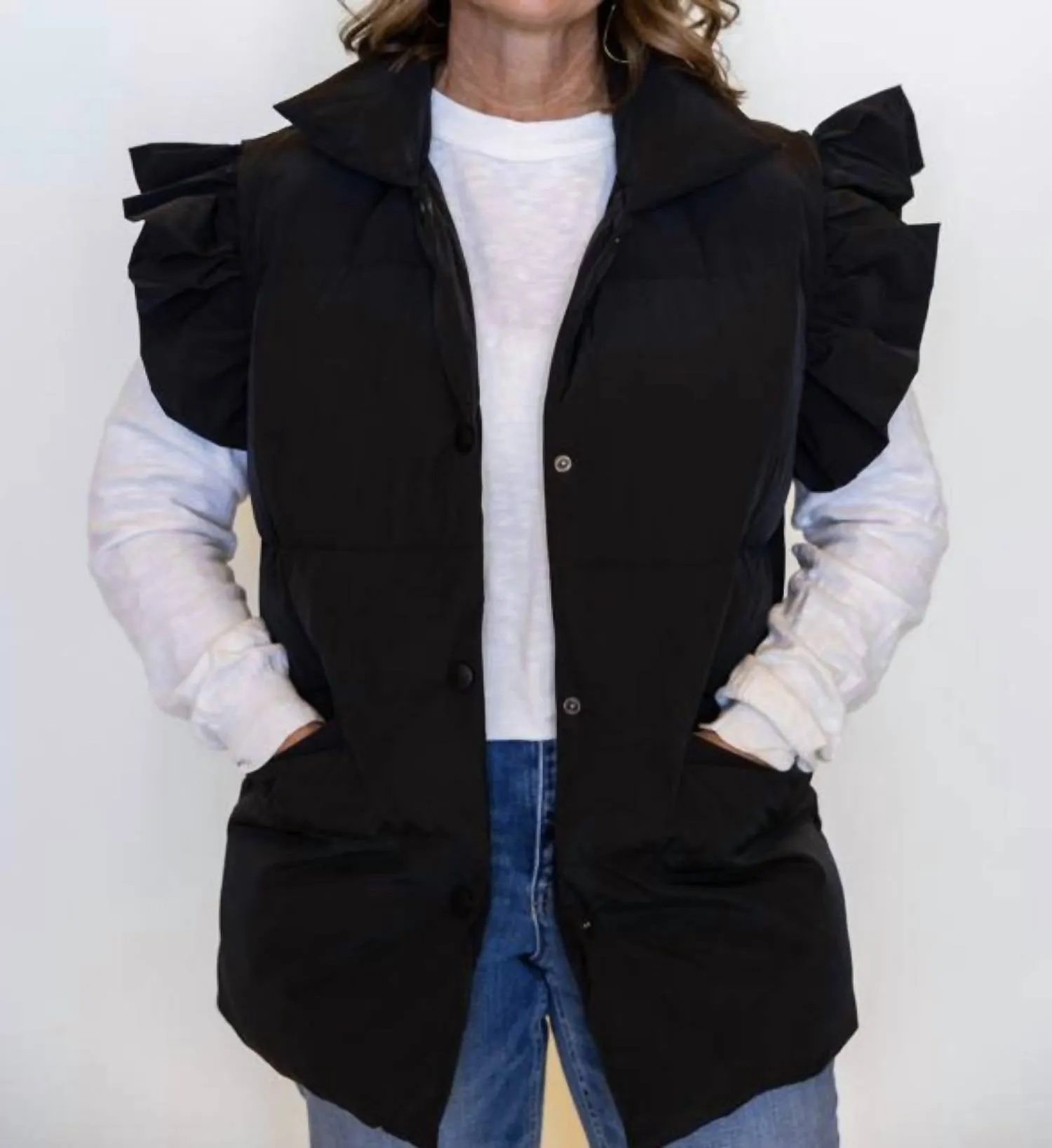 Perfect Puffer Vest In Black