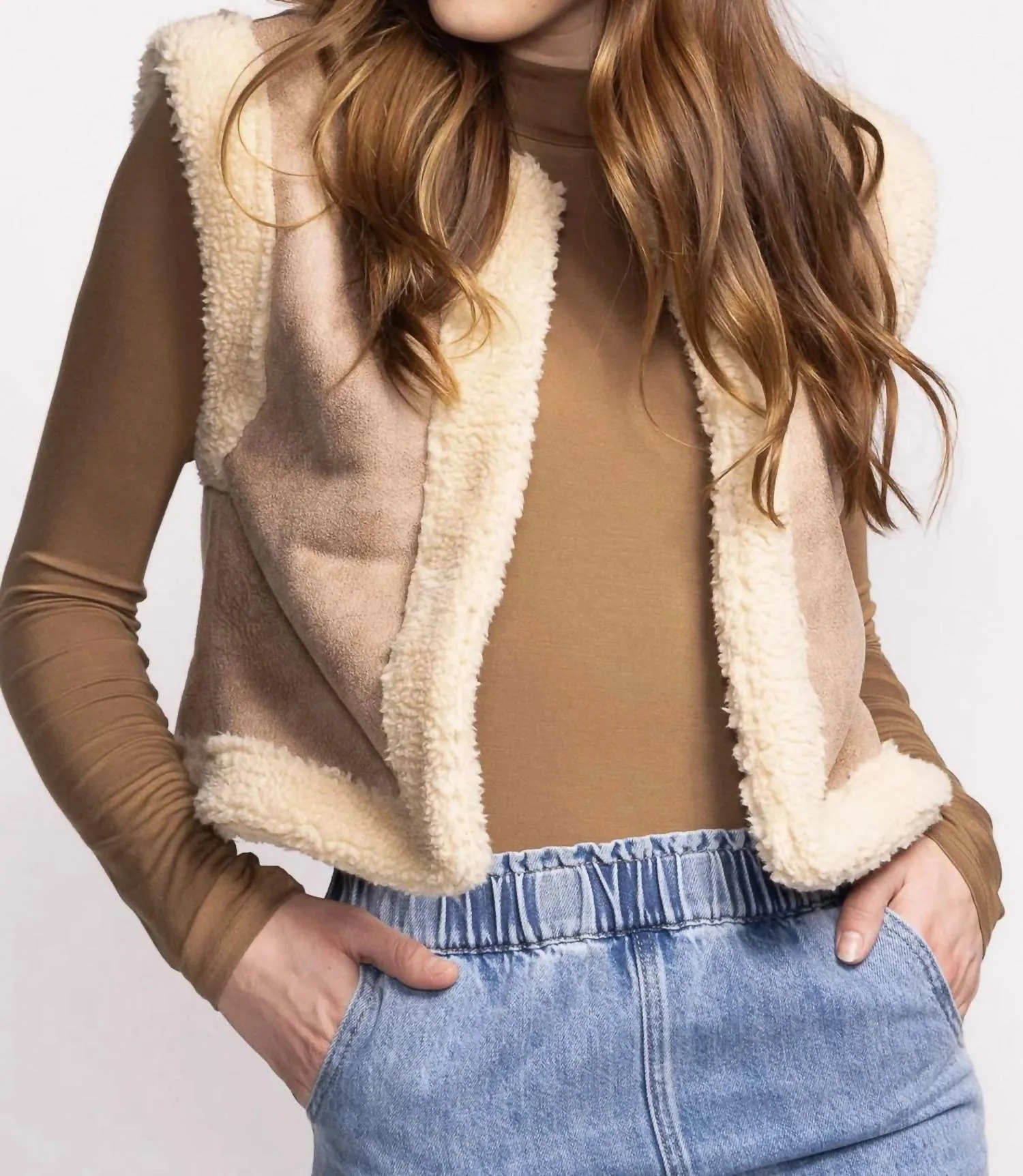 Phoebe Vest In Beige