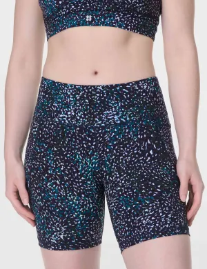 Power 6" Cycling Shorts - Blue Aurora Print