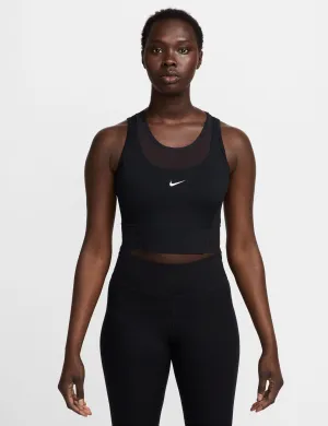 Pro Dri-FIT Cropped Tank Top - Black/White