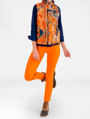 Puffer Vest Ditto In Orange