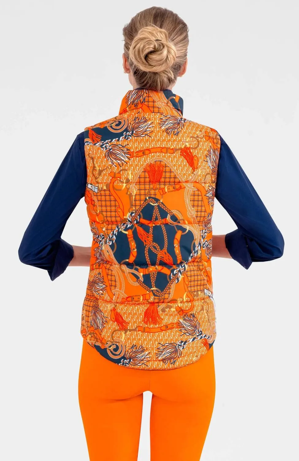 Puffer Vest Ditto In Orange