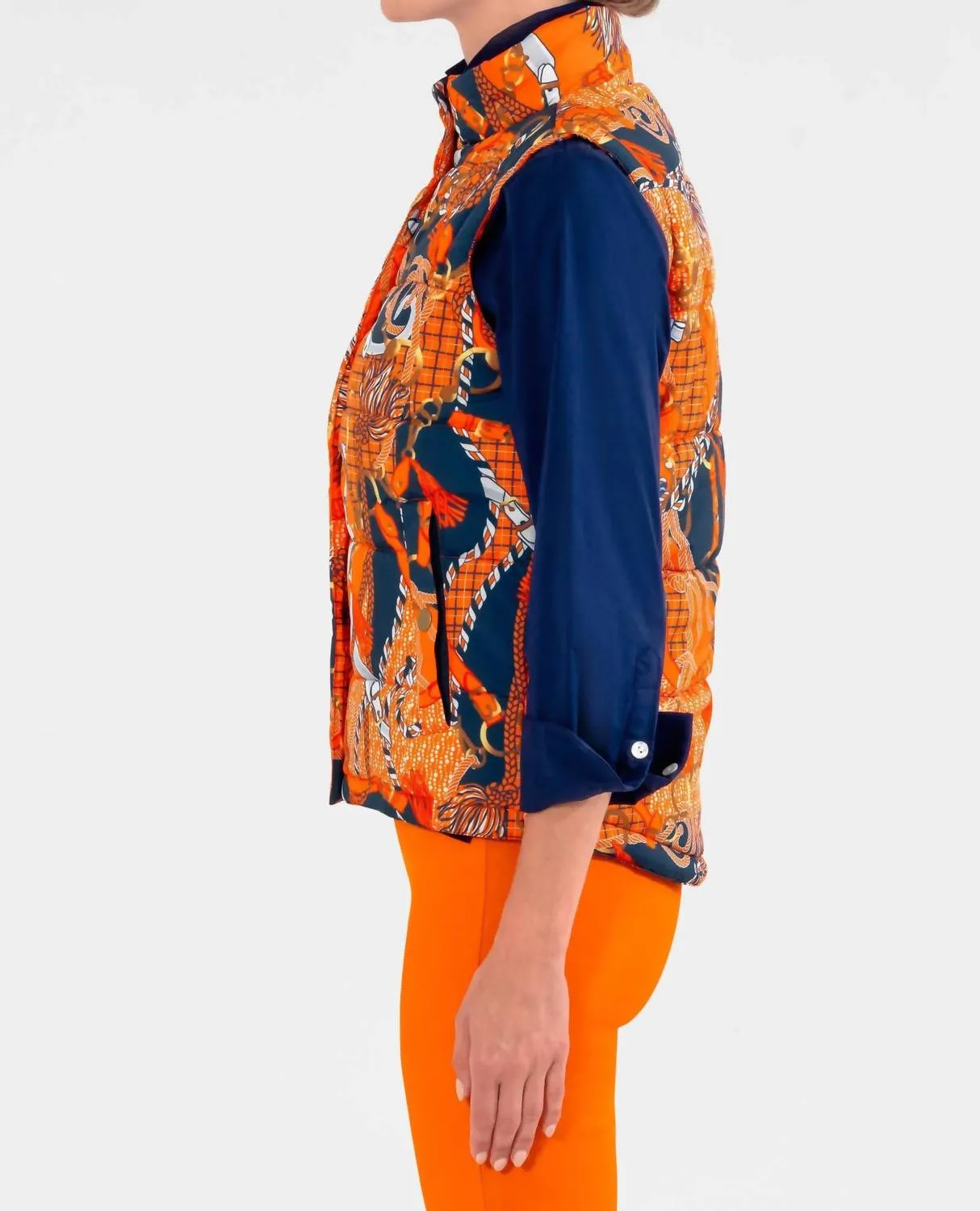 Puffer Vest Ditto In Orange
