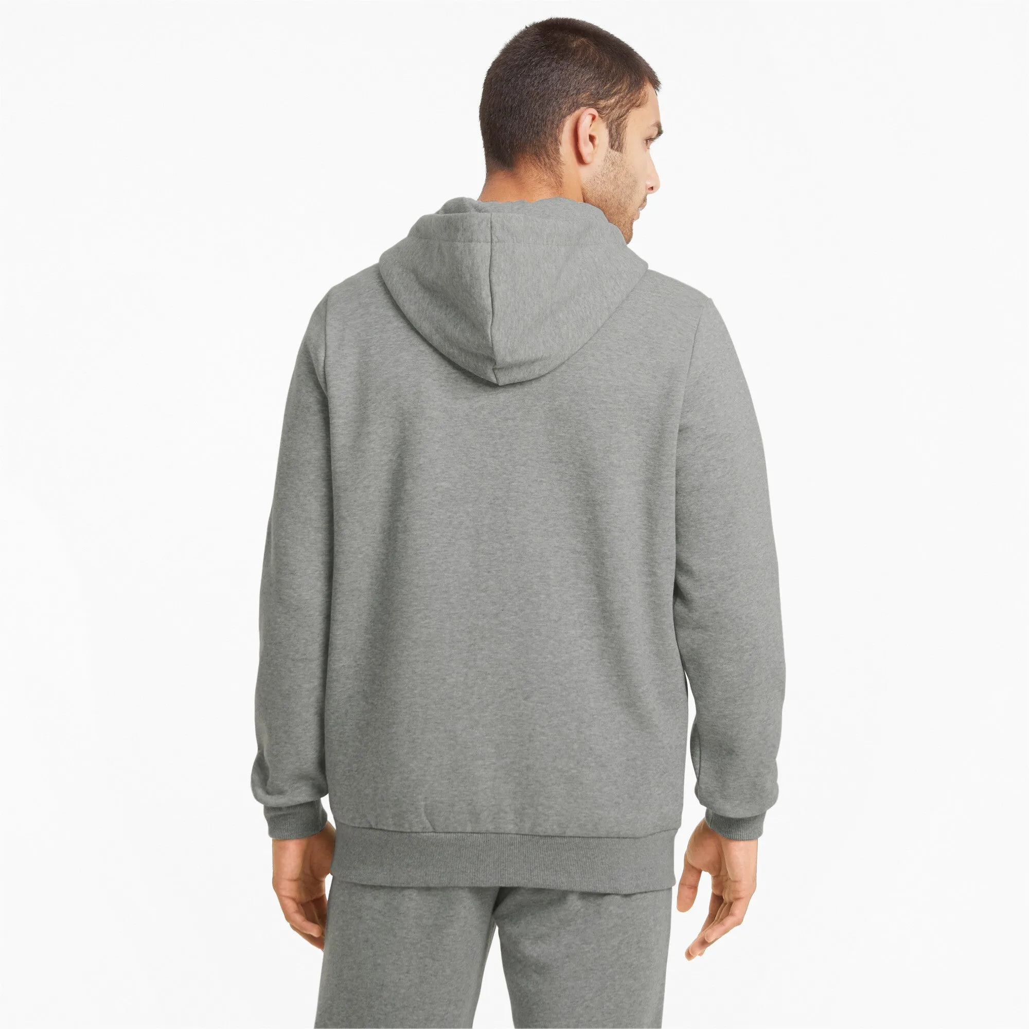 PUMA Men's Essentials Full-Zip Logo Hoodie Men