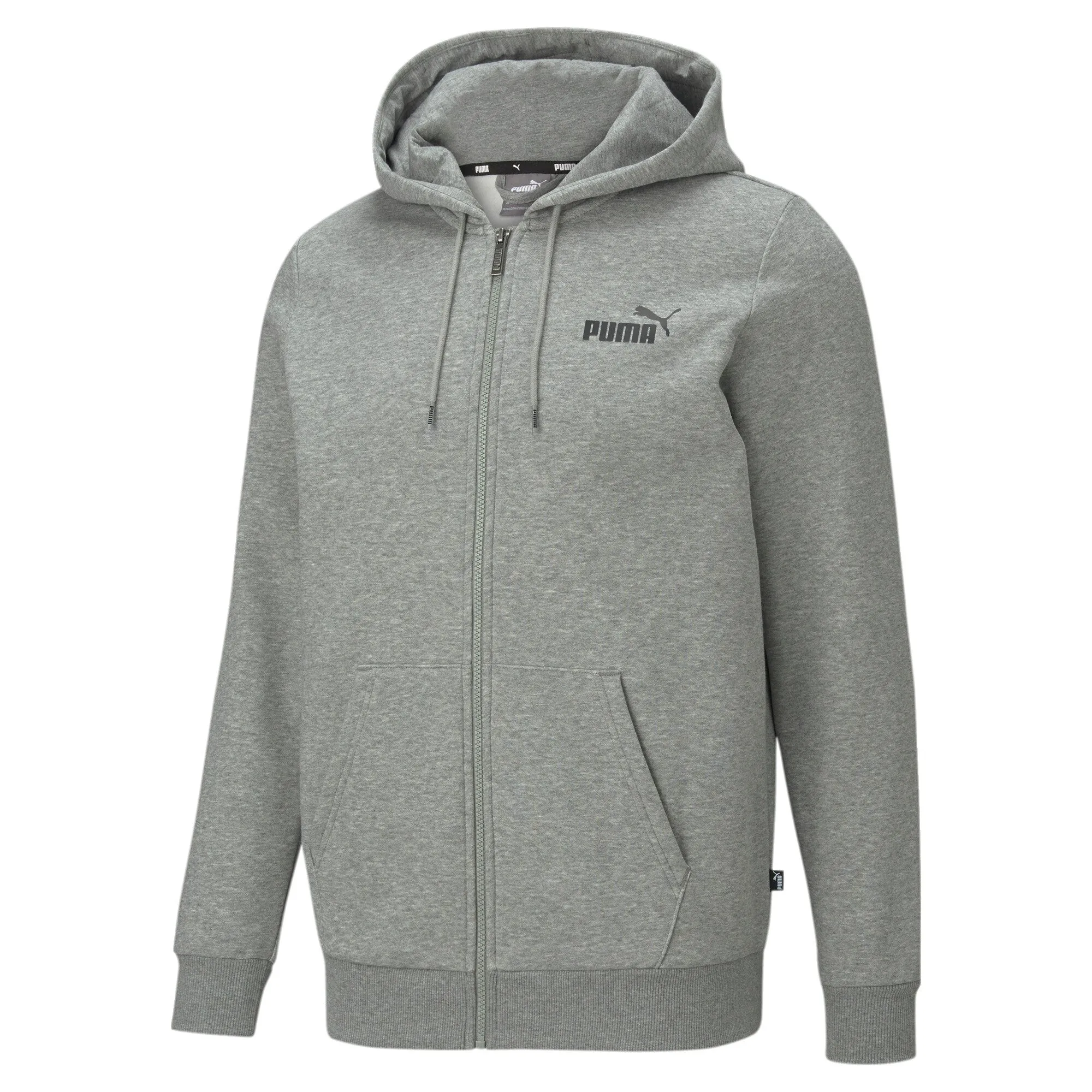 PUMA Men's Essentials Full-Zip Logo Hoodie Men