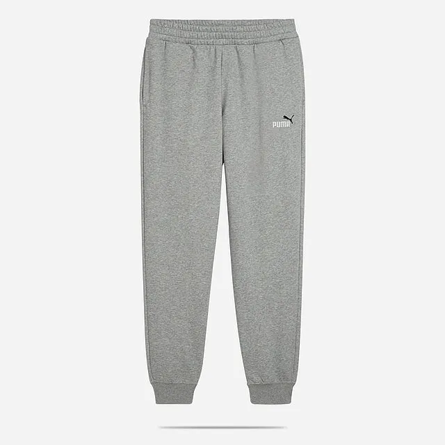 PUMA MEN'S ESSENTIALS LOGO FLEECE GREY SWEATPANT