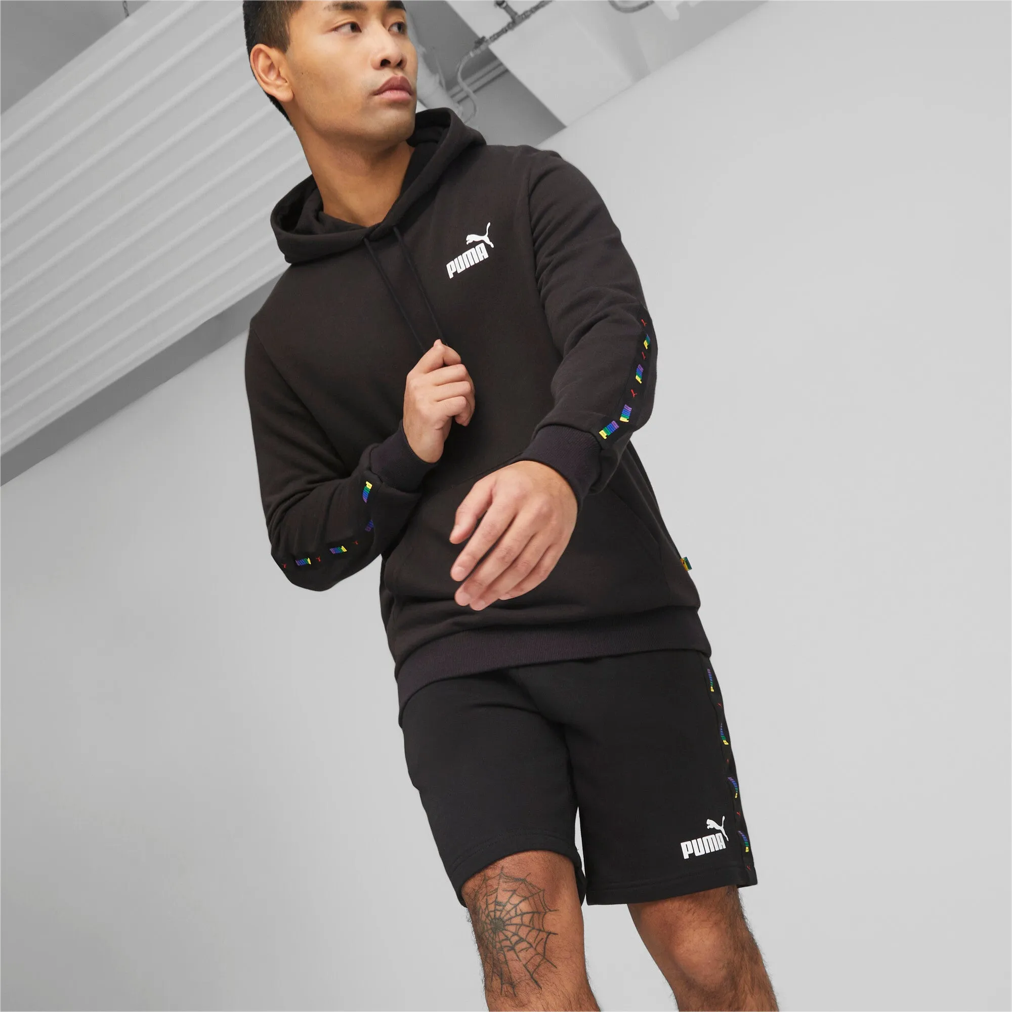PUMA Men's Essentials Love is Love Tape Shorts Men