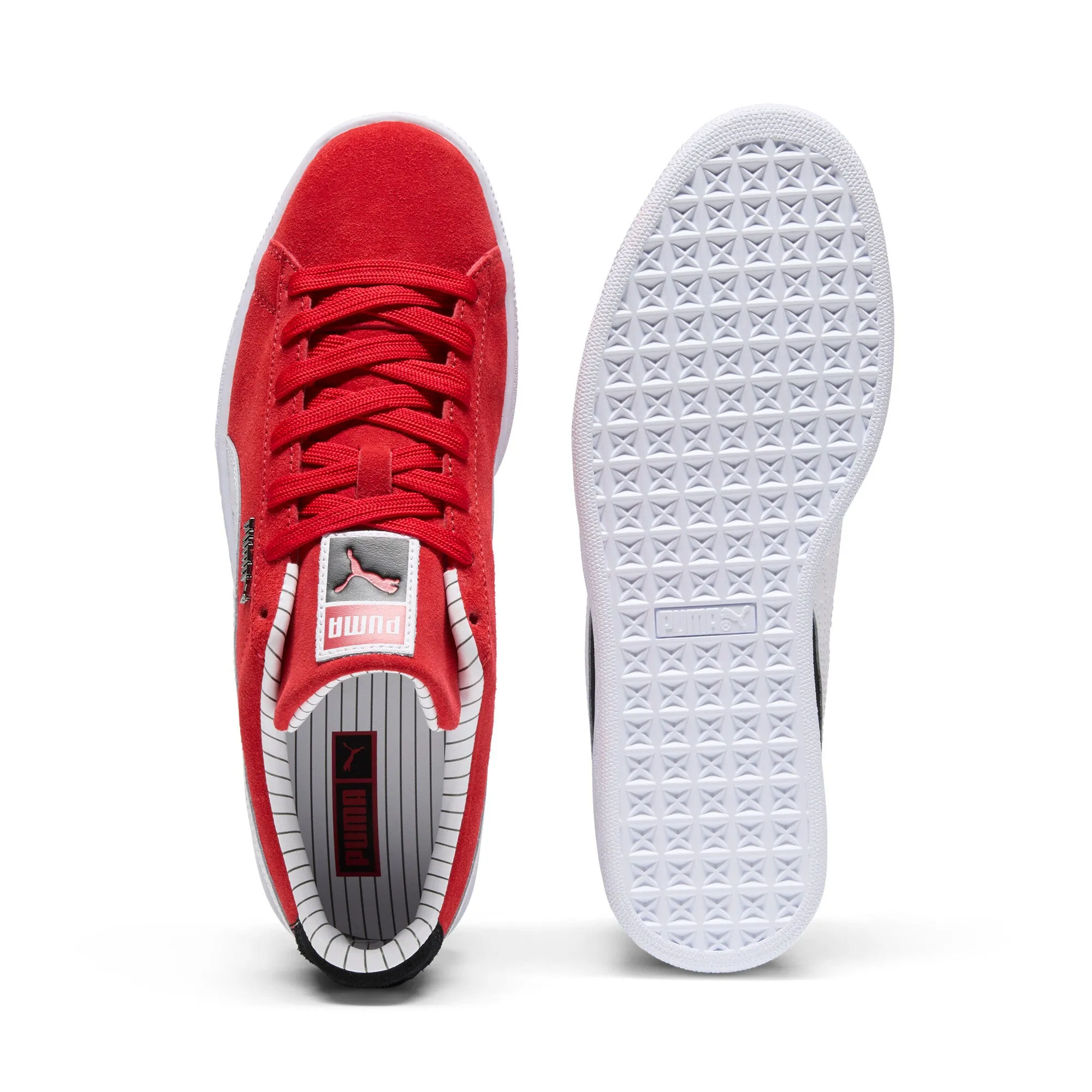 PUMA Men's Suede Pinstripe Sports Club Sneakers