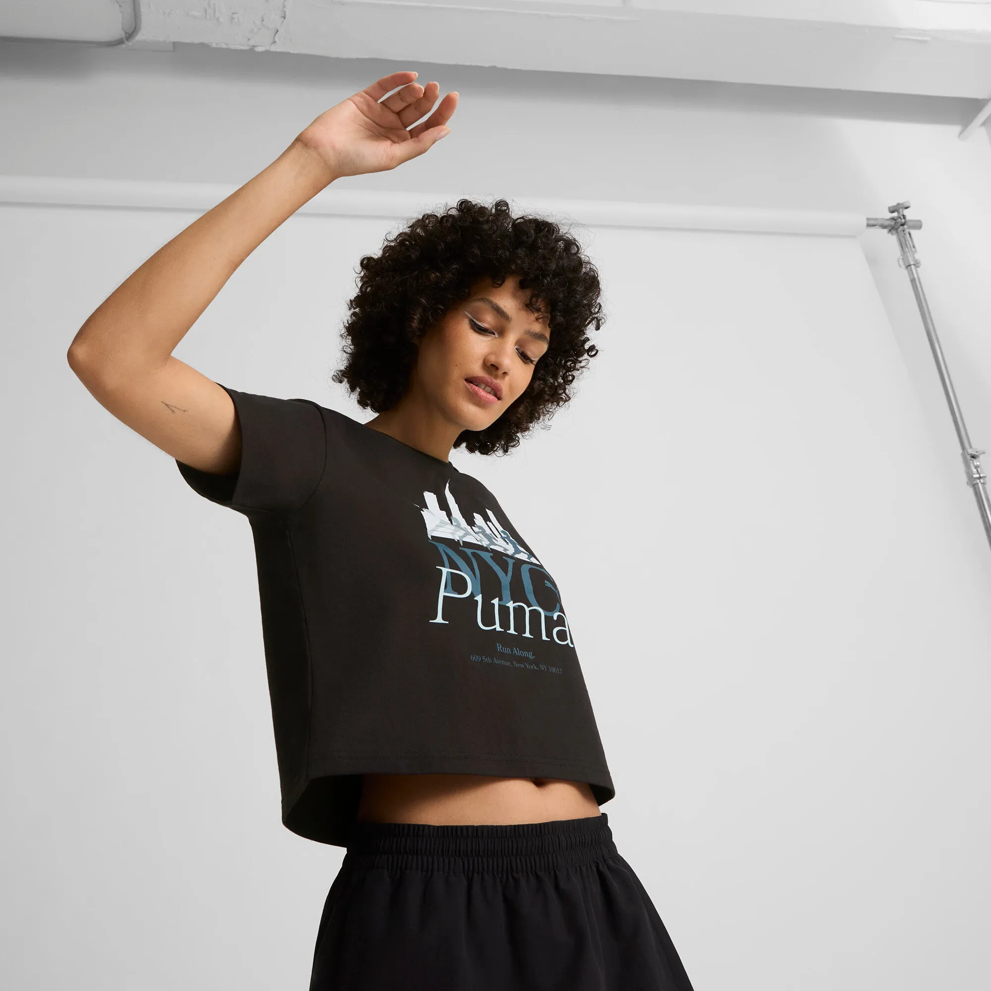 PUMA Women's NYC Cropped Tee