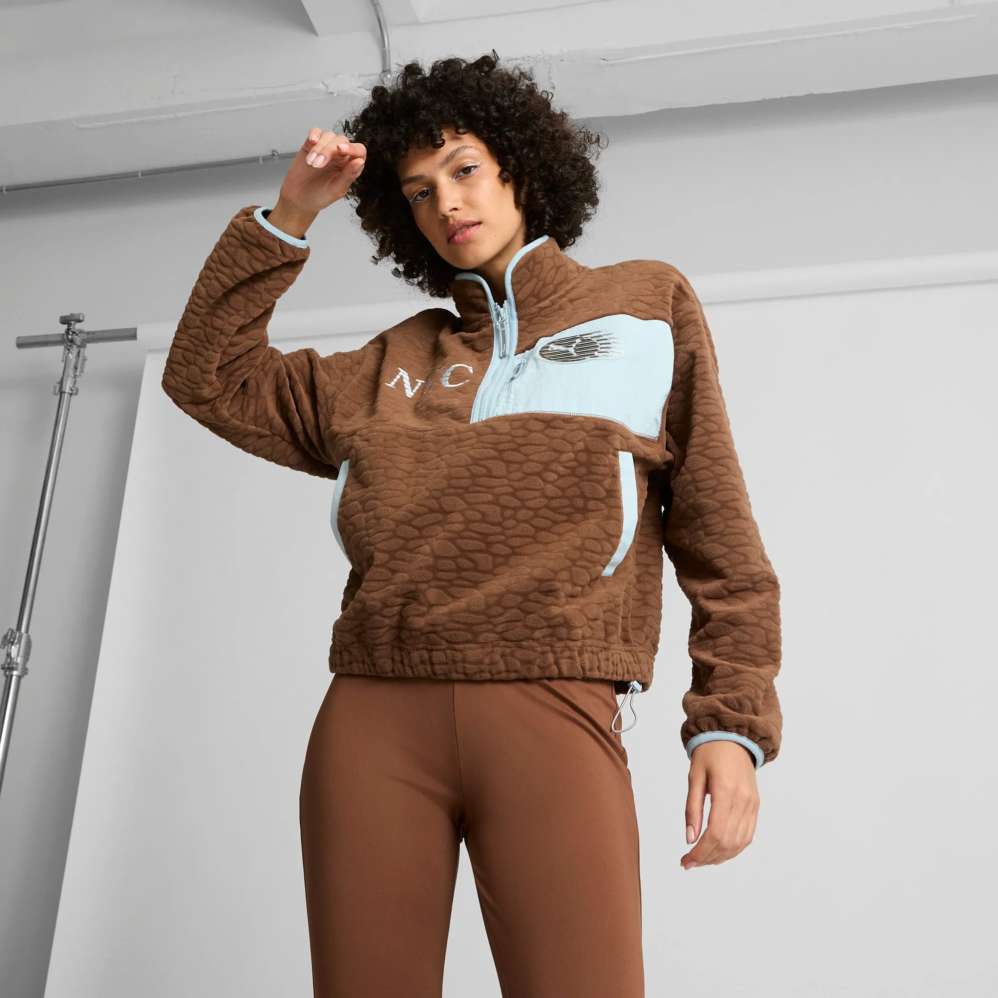 PUMA Women's NYC Half-Zip Fleece