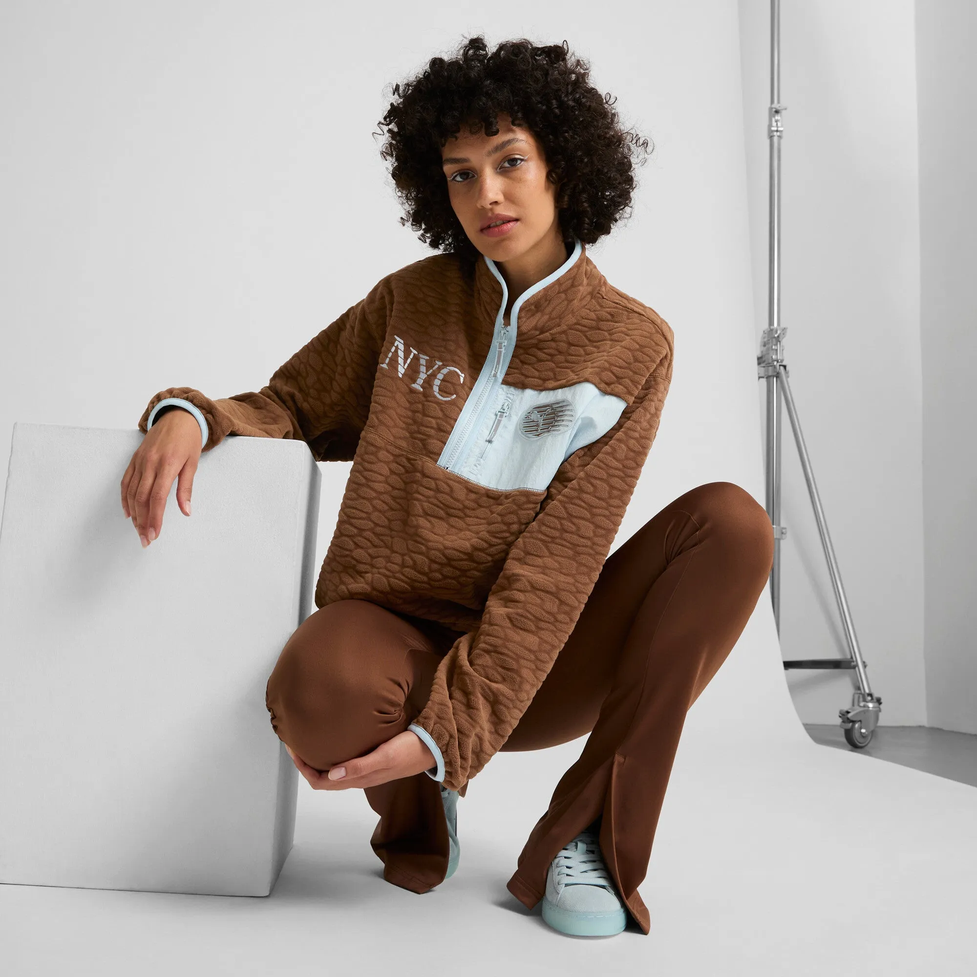 PUMA Women's NYC Half-Zip Fleece