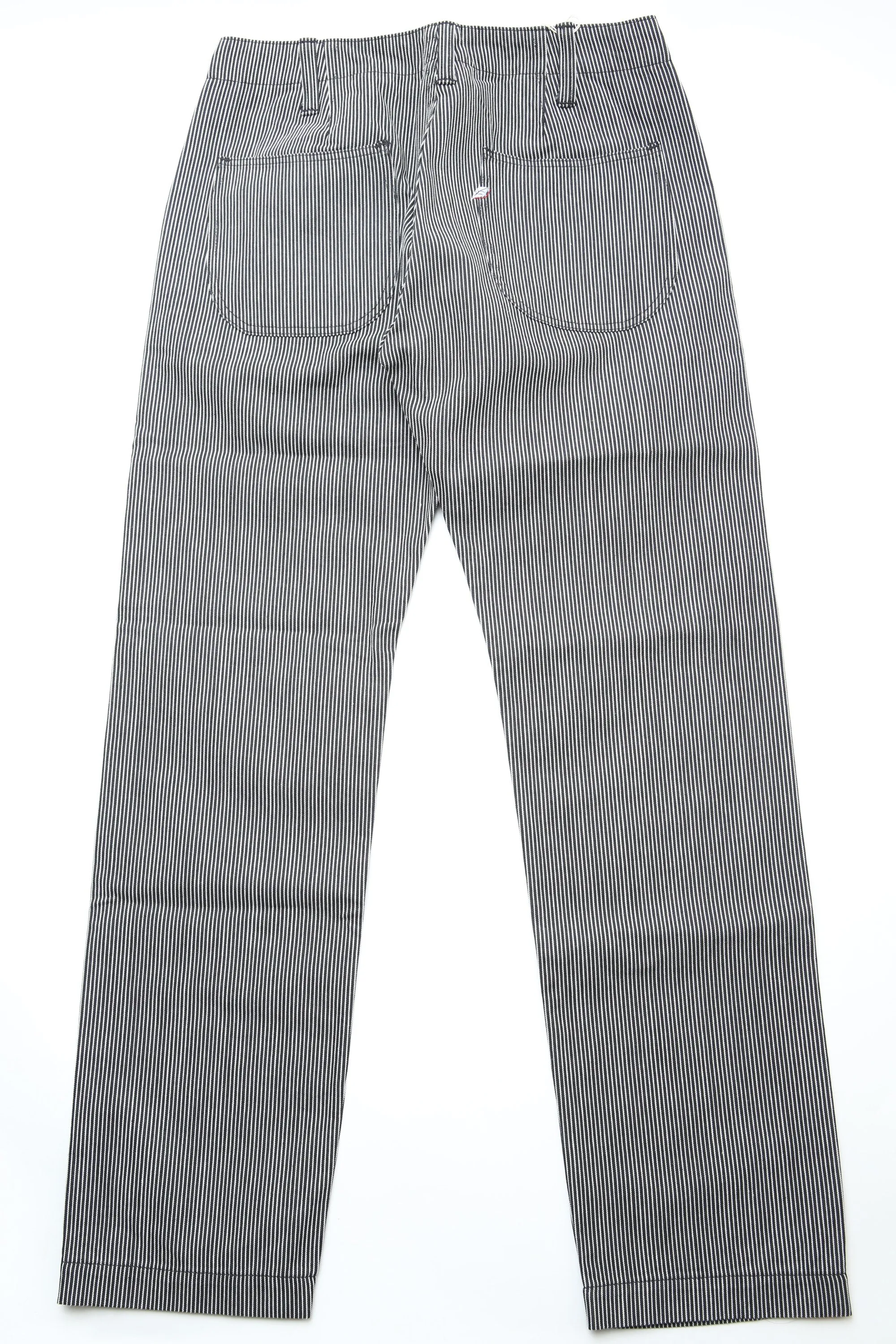 Pure Blue Japan [1174-BK] Men's Woven Hickory Stripe Utility Pants - Black